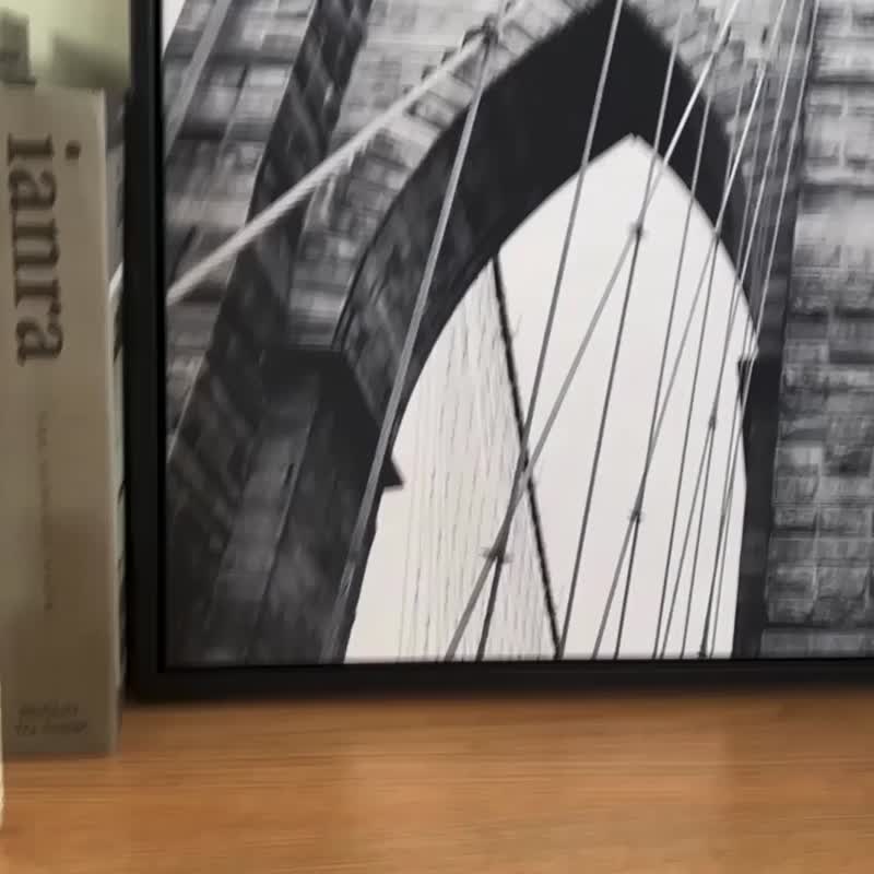 纽约布鲁克林大桥－画/咖啡厅挂画/饭店布置/北欧风/城市挂画 - 海报/装饰画/版画 - 其他材质 多色