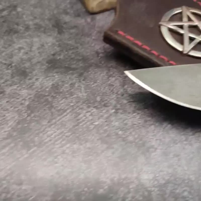 Forged pagan ritual knife for sacrifices to the OLD Gods - 菜刀/刀架 - 其他金属 黑色