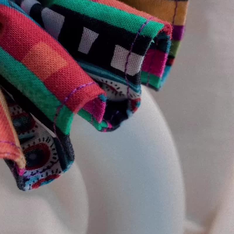 发裁手作。Facai Handmade 宠物领巾 手作领巾 毛孩小丑领_神秘 - 项圈/牵绳 - 棉．麻 多色