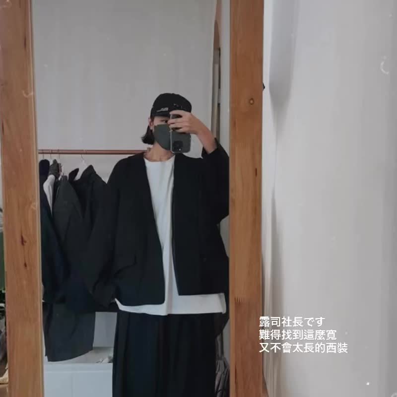 露司社长LOOSE 宽松西装套装  (可拆售) - 2色 -社长灰 - 男装衬衫 - 其他人造纤维 灰色
