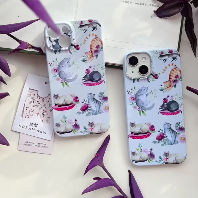 懶猫枕 造夢原創手機殼手繪小清晰可愛ing風菲林軟硬殼 - 手机壳/手机套 - 其他材质 