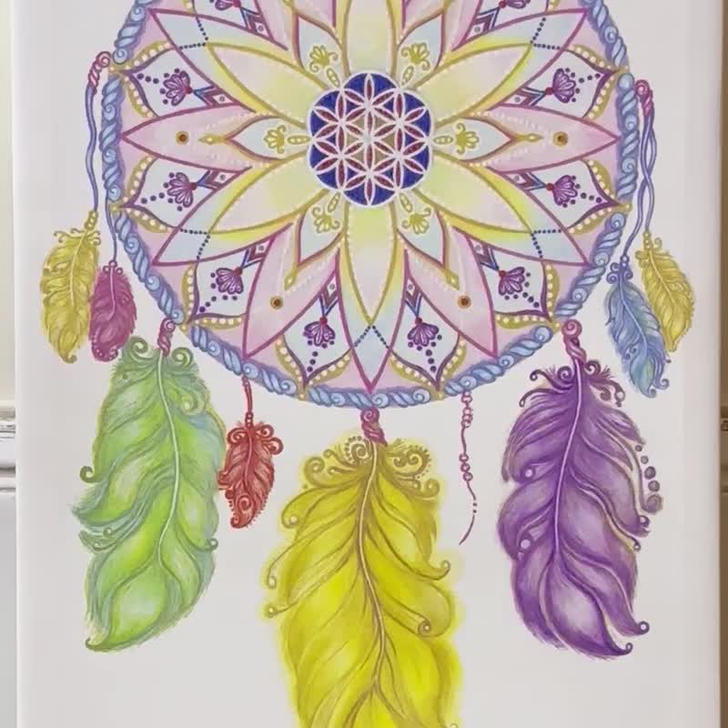 周年庆特惠温馨正能量Mandala补梦网 靓之梦喜悦禅生命之花曼陀罗 - 摆饰 - 棉．麻 多色