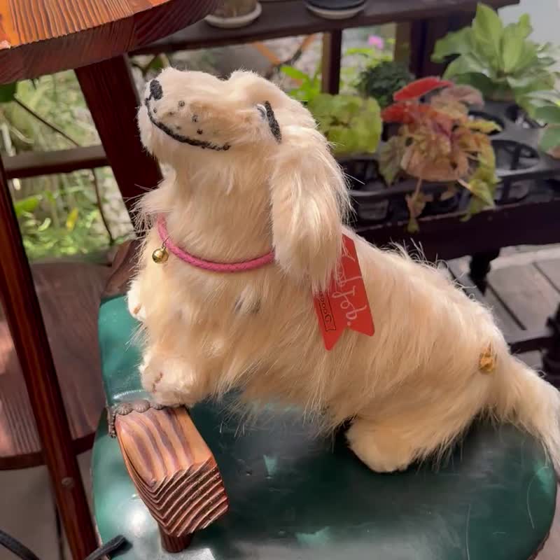 圣诞礼物【长狗DooooooG 】奶油腊肠玩偶/腊肠狗/腊肠娃 - 玩偶/公仔 - 棉．麻 