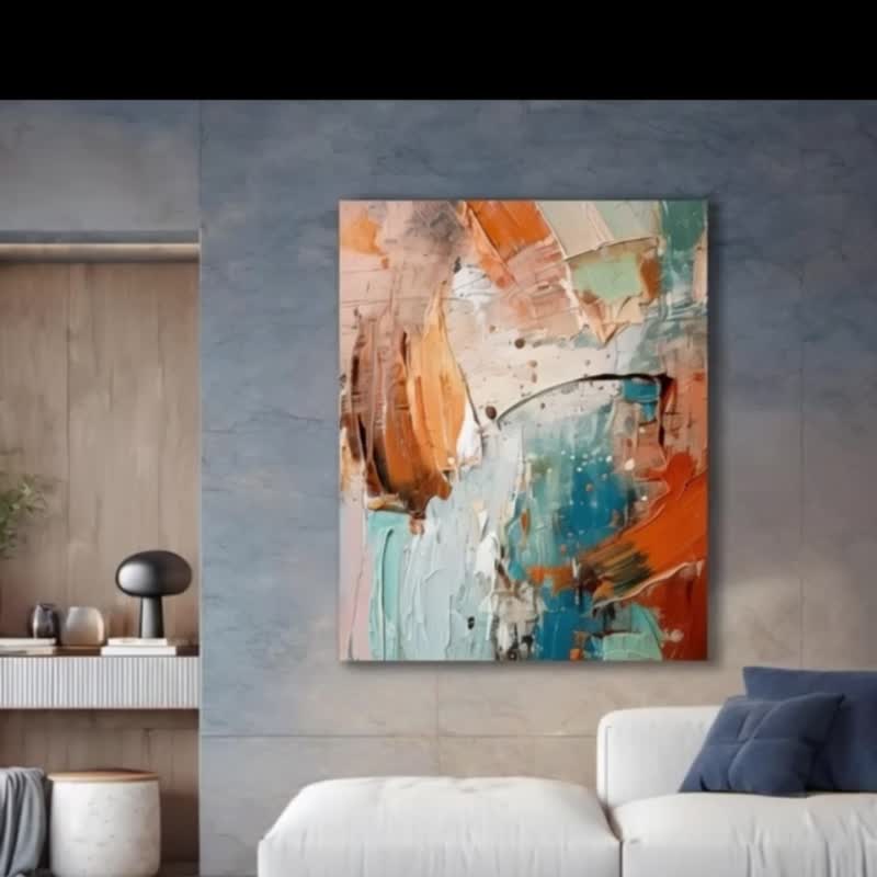 10080抽象画-无框画 | 装饰画 | 油画 | 挂画 | 室内设计 |入厝礼 - 海报/装饰画/版画 - 其他材质 多色