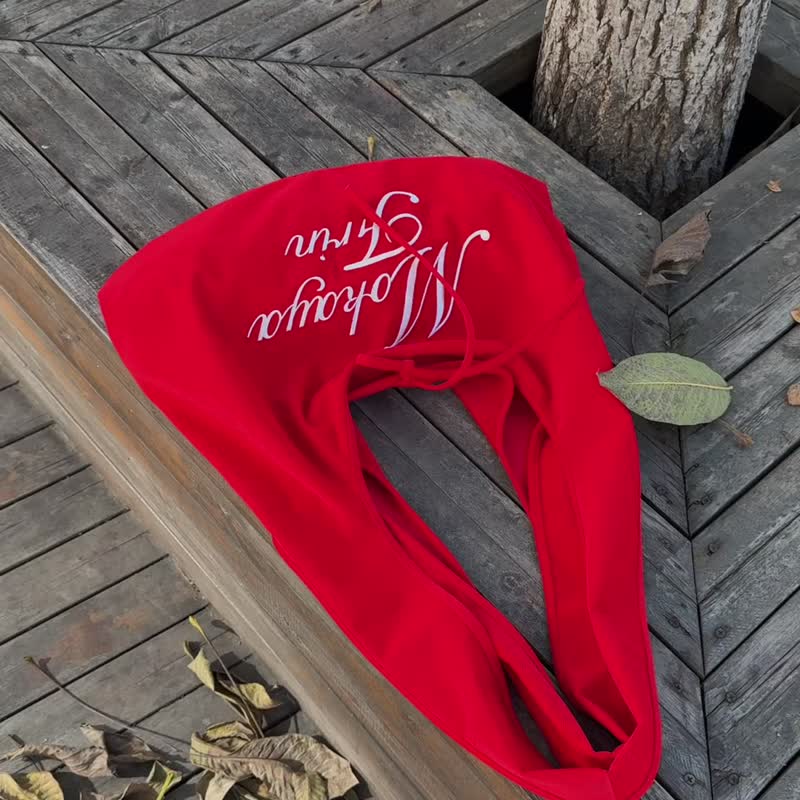 很特别的绒感 大容量 薄暮灰hobo包 字母刺绣 - 侧背包/斜挎包 - 其他材质 灰色