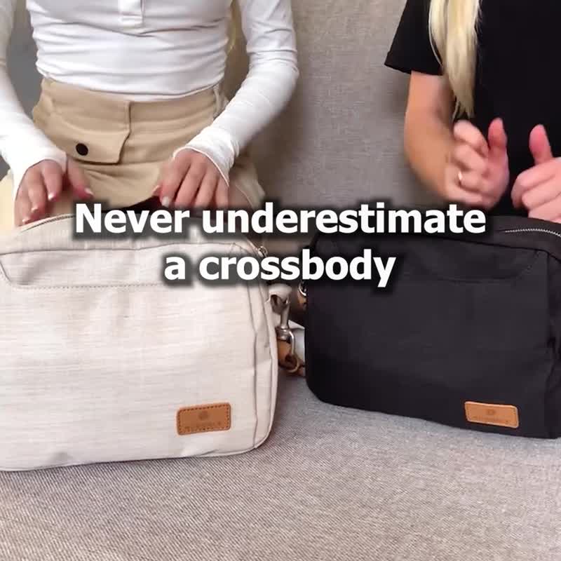 Siena Pro 斜背包-珊瑚粉红|多口袋 旅行侧背包 - 侧背包/斜挎包 - 聚酯纤维 粉红色