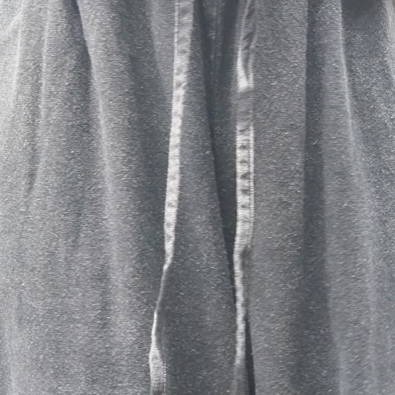 Soraya Black - 宽裤 石洗靛蓝 - 女装长裤 - 棉．麻 黑色