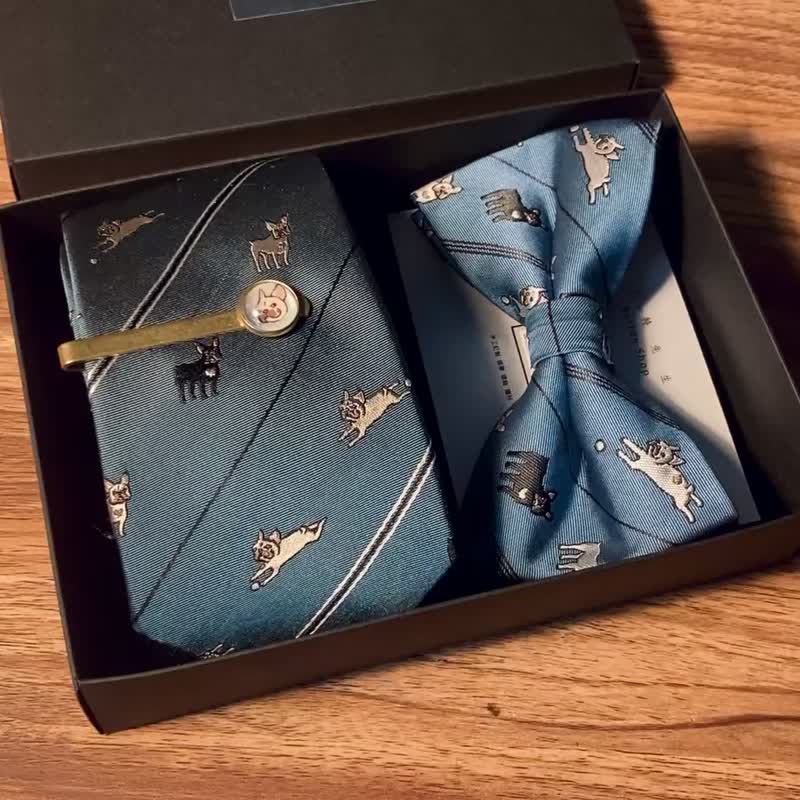 有法斗的日子 领结 Bow Ties - 领结/领巾 - 其他材质 蓝色