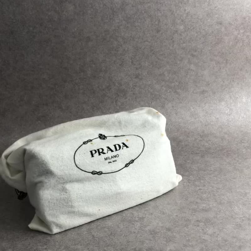 【日本直送 名牌中古包】PRADA 普拉达 侧肩包 棕色 前扣 皮革 链条 单肩包 复古 j5mn5d - 侧背包/斜挎包 - 真皮 咖啡色