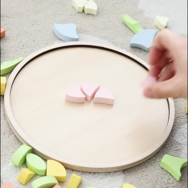 曼陀罗花益智拼盘【幼儿启蒙拼图 适合3岁以上】 - 玩具/玩偶 - 木头 多色