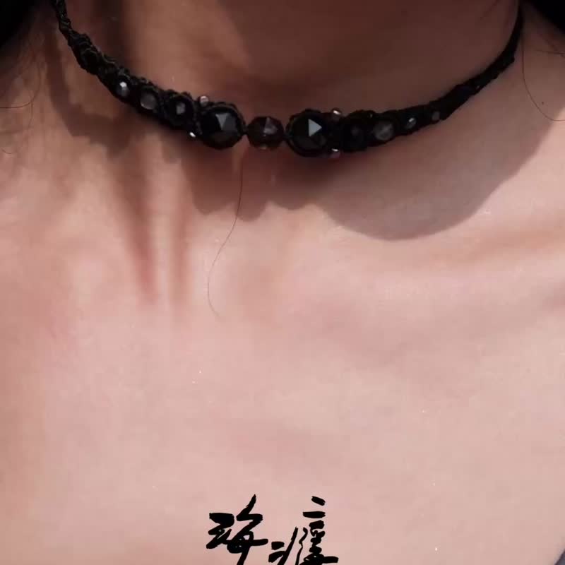 天然石编织颈链//定制化搭配订制//脉轮能量矿石颈链 - 项链 - 水晶 