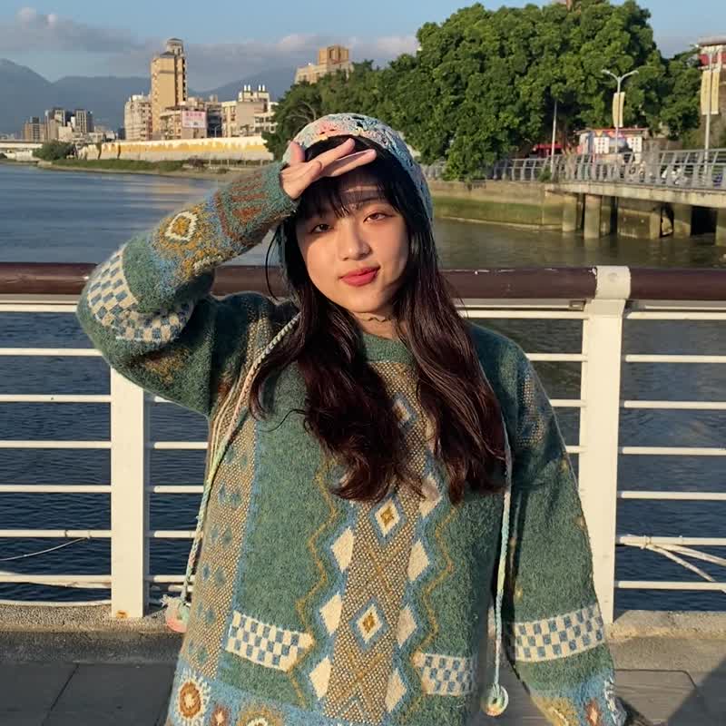 棱光 手染编织飞行帽 编织遮耳帽 职人手工染制 - 其他 - 棉．麻 多色