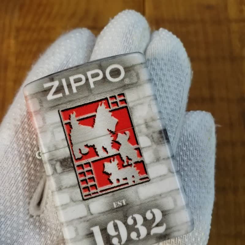 【ZIPPO官方旗舰店】2022 创办人纪念日-苏格兰梗犬防风打火机 - 其他 - 铜/黄铜 银色