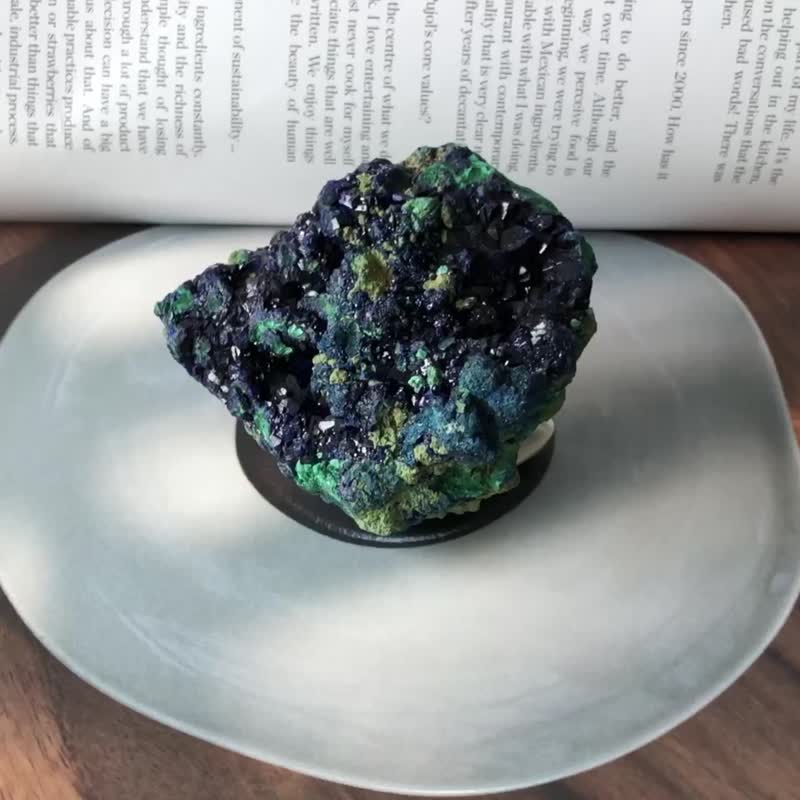 珍藏版 蓝铜矿 矿石香氛系列 - 摆饰 - 水晶 多色