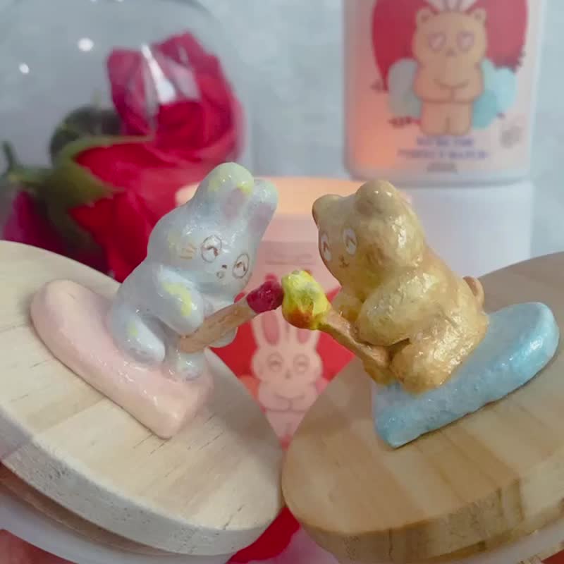 合作联乘礼盒 || 陶瓷大豆蜡烛Perfect match - 蜡烛/烛台 - 陶 粉红色