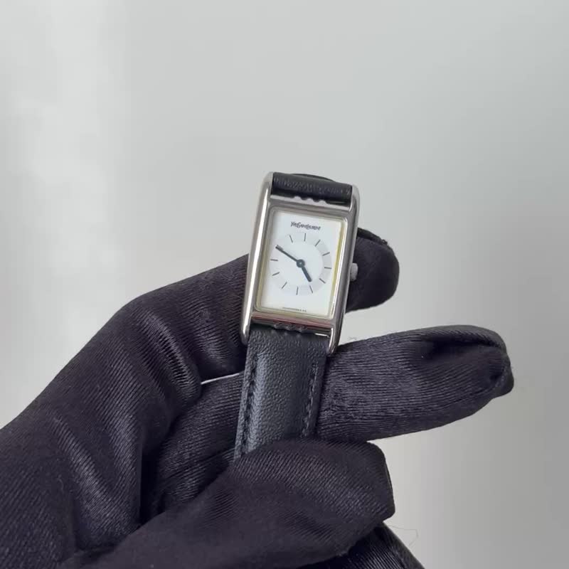 YSL中古表/复古时钟/时钟/老表/vintage watch/女表 - 女表 - 其他金属 黑色