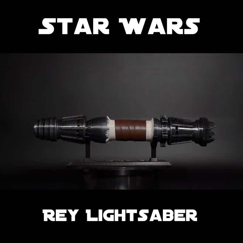 Rey Lightsaber - Star Wars IX : Rise of Skywalker | Star Wars Props - 摆饰 - 塑料 灰色