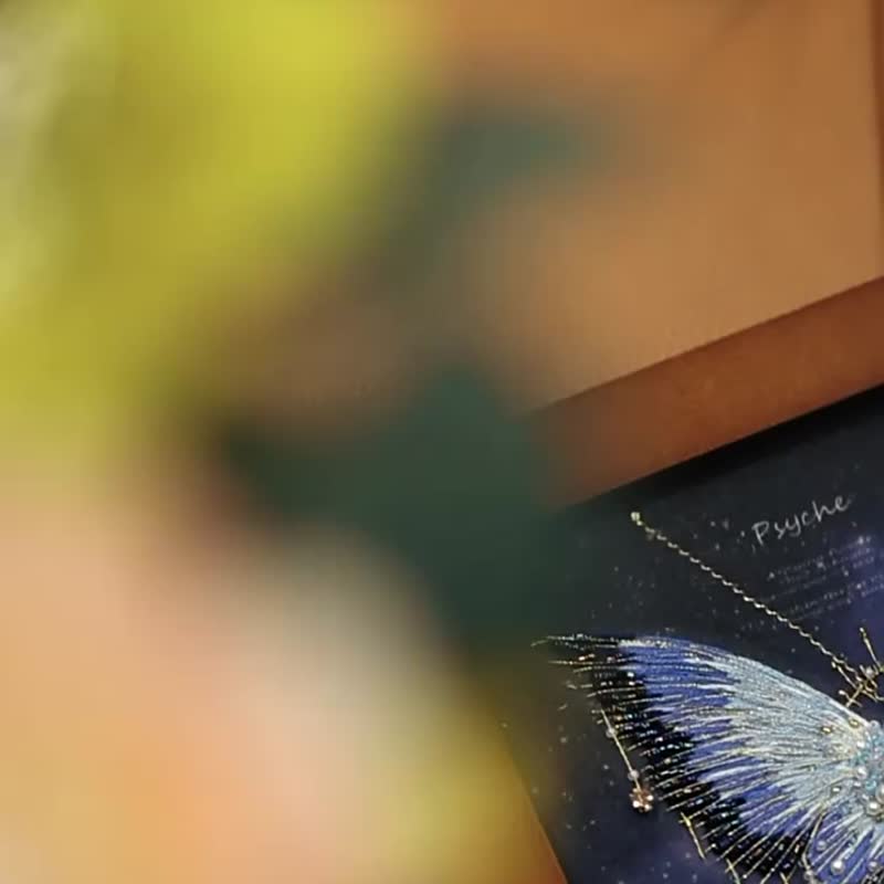 3D珠绣绘画手工DIY套装蝴蝶珠绣画框绘画家居套装【蓝色蝴蝶】 - 编织/刺绣/羊毛毡/裁缝 - 其他材质 