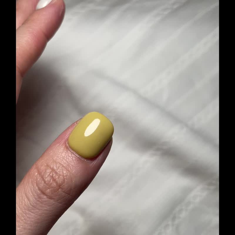 【订制】NO.015 耶搂 | 手工穿戴甲 - 指甲油/指甲贴 - 其他材质 黄色