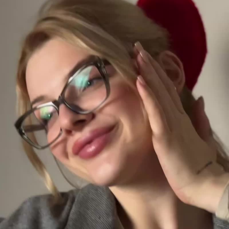 手工大心形发圈  钩织马尾发束  钩织发饰 - 发饰 - 其他材质 红色