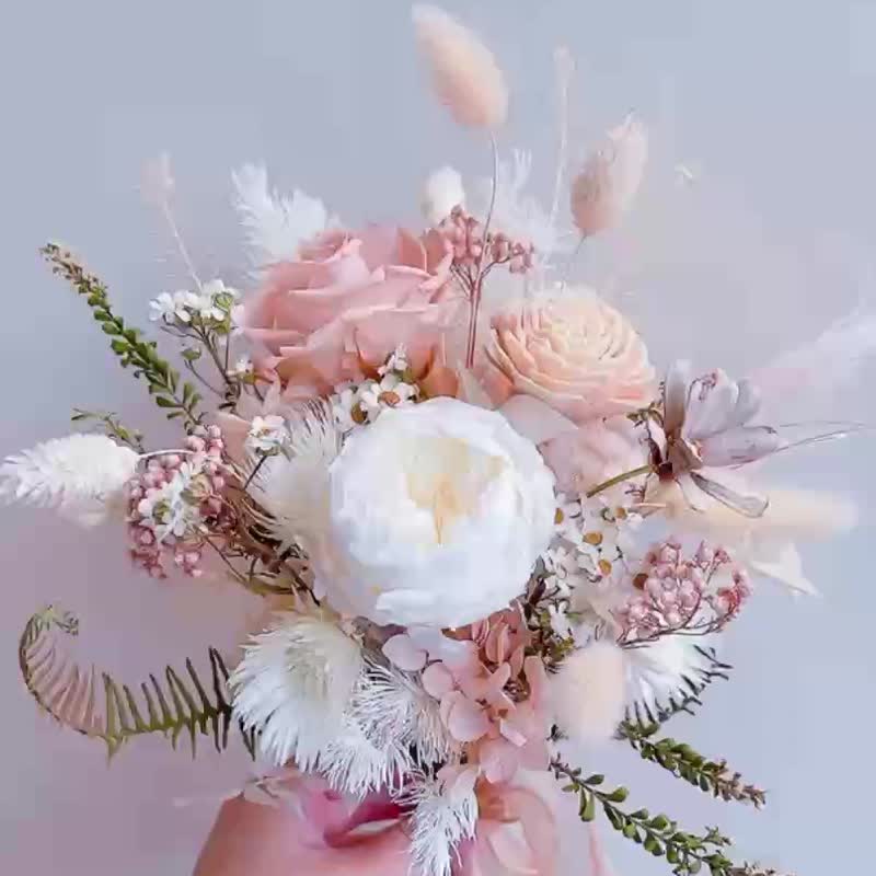 捧花、结婚登记、小型花束、登记捧花 - 干燥花/捧花 - 植物．花 