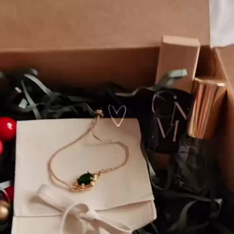 【希娜梦梦】圣诞礼物香气计划 绿款 - Fir Calm 冷杉之静 - 手链/手环 - 玻璃 