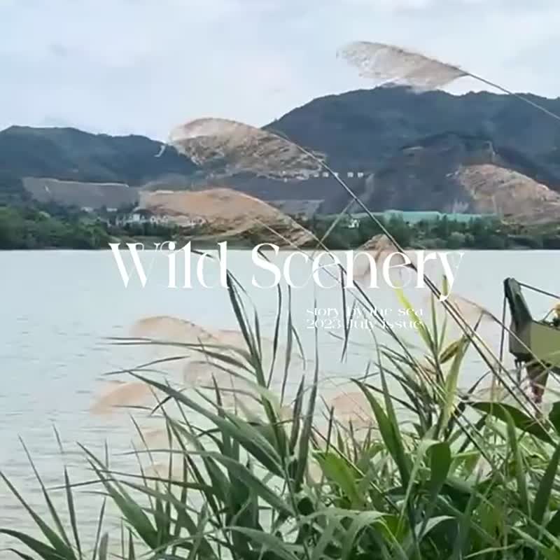 黑白線條花卉 Ditto 法式優雅少女掛脖背心 立體裁剪設計感上衣 - 女装背心 - 其他人造纤维 白色
