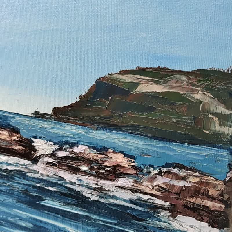 Lighthouse in Peter the Great Bay Painting Oil on Canvas 27.5W x 19.7H x 0.7D - 墙贴/壁贴 - 其他材质 