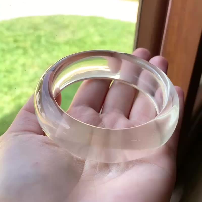 丨婵娟丨高品质柠檬黄水晶手镯 圈口59 附台湾证书 - 手链/手环 - 玉石 黄色