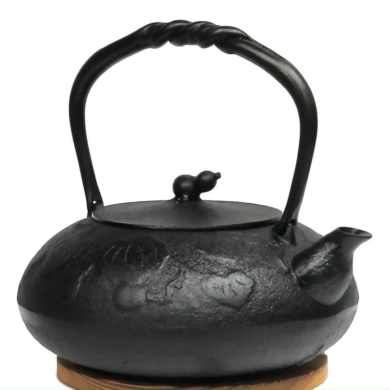 及富 南部铁器 铁瓶 铁壶 葫芦1.2L IH对应 日本制 - 茶具/茶杯 - 其他金属 黑色