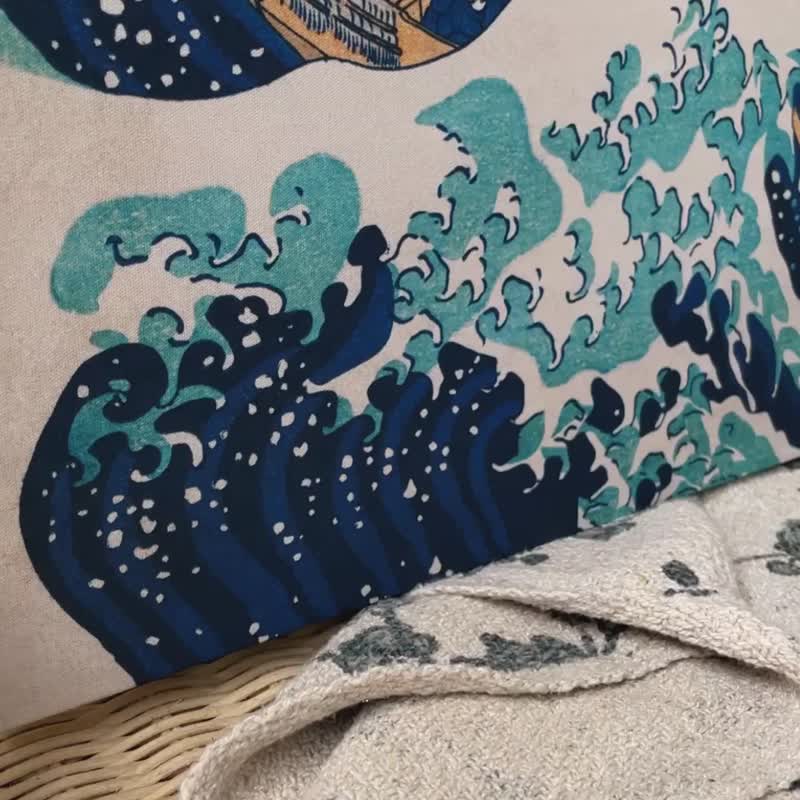 神奈川冲浪里 - 日本文化/居酒屋/日式挂画/浮世绘/大画/海浪 - 海报/装饰画/版画 - 其他材质 多色