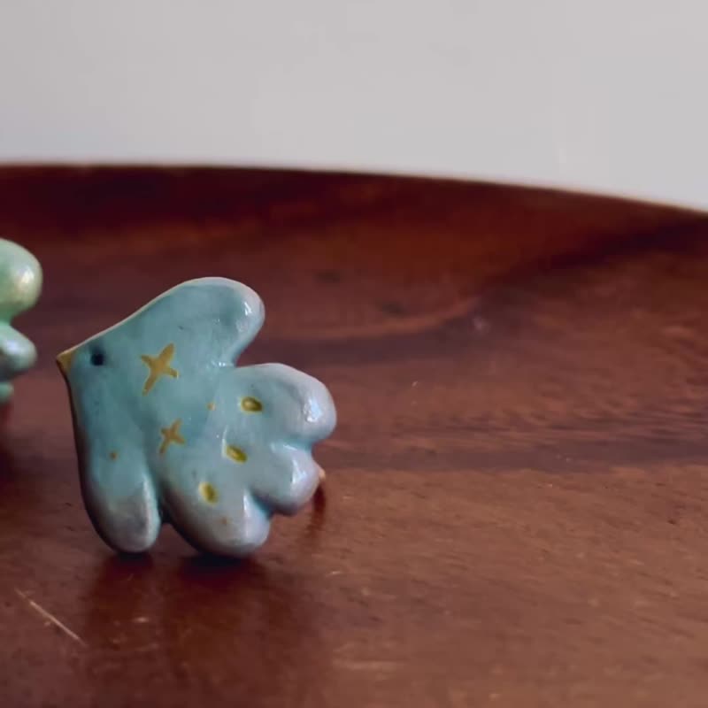 飞鸟 软陶戒指 - 戒指 - 其他材质 