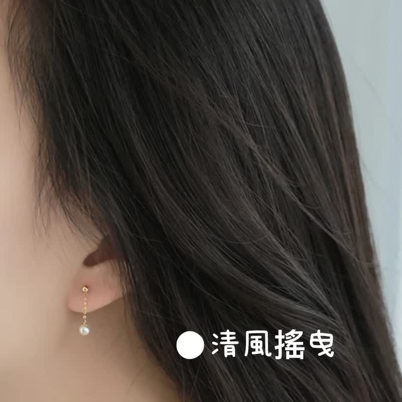 18K金黄金 - 耳环/耳夹 - 贵金属 金色