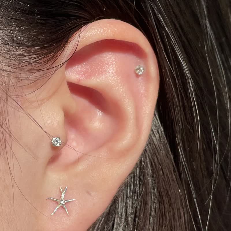 【換季特賣】The lucky three promotion - choose three earrings with special promotion - 耳环/耳夹 - 纯银 银色