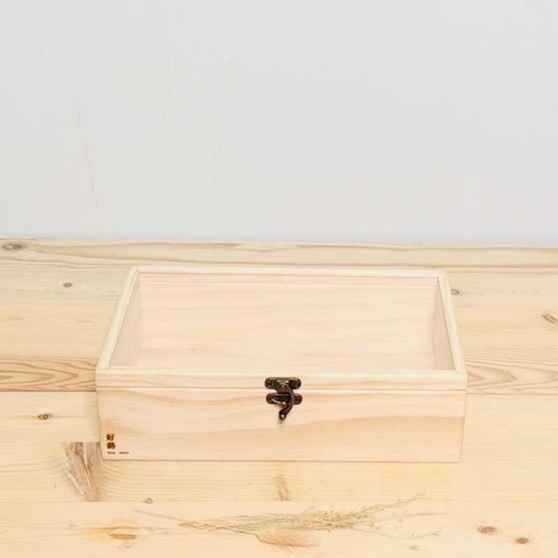 极简 有盖 透明盖木盒 2 号盒【 30 x19 x8.7 】- 木作收纳盒系列 - 收纳用品 - 木头 