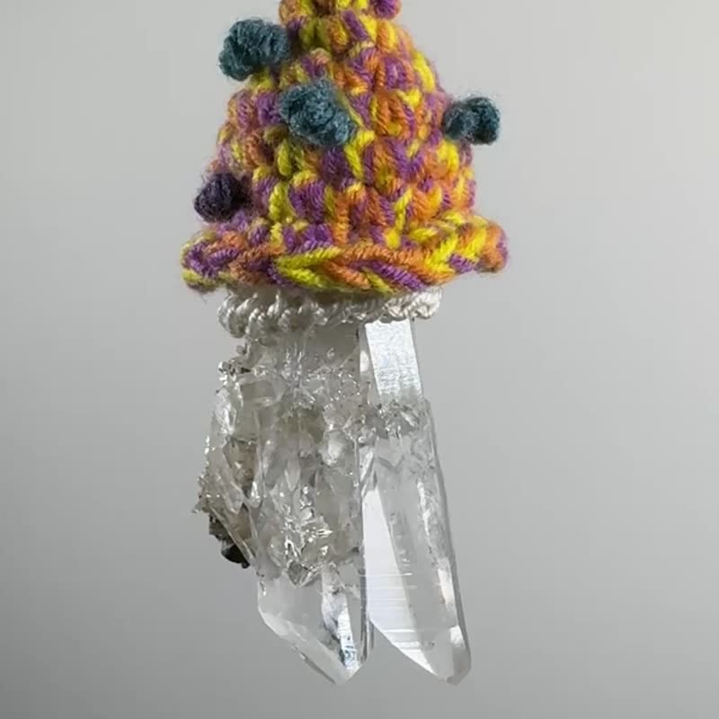 哥伦比亚雷姆利亚水晶/编织手工项链 - 项链 - 棉 