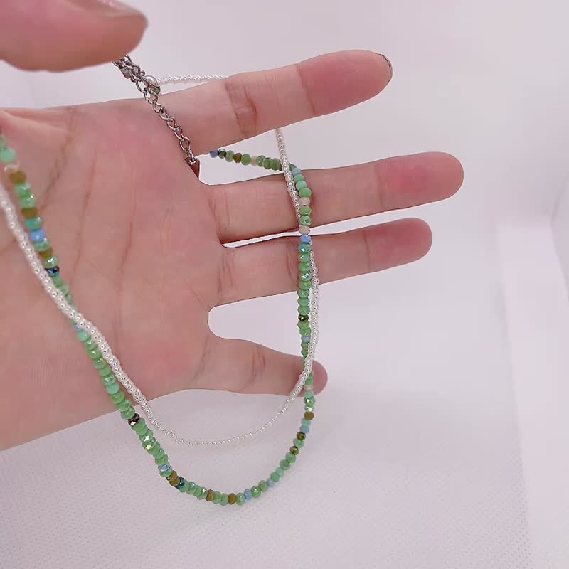 幸运手工串珠项链-016 - 颈链 - 其他材质 