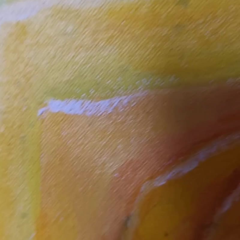 油画黄玫瑰原创花卉艺术圆形墙壁装饰手绘 - 墙贴/壁贴 - 其他材质 多色