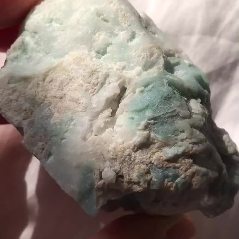 亚马逊 天河石 天然水晶 天然原石 水晶原矿 水晶  crystal 摆设 - 摆饰 - 水晶 蓝色