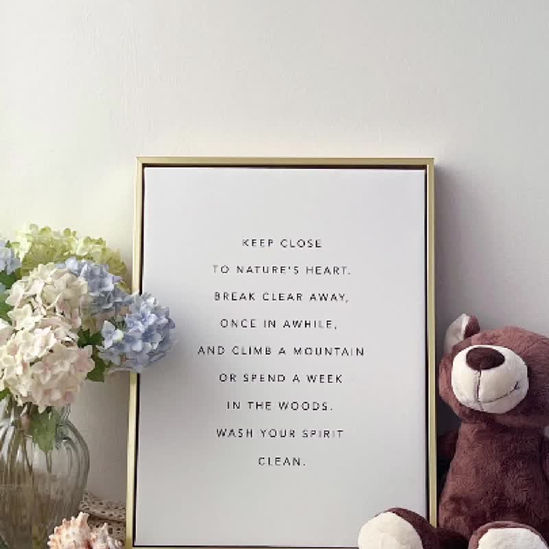 【微瑕特惠】【福利品】初心- 客厅挂画/装饰画/餐厨空间 - 海报/装饰画/版画 - 棉．麻 多色