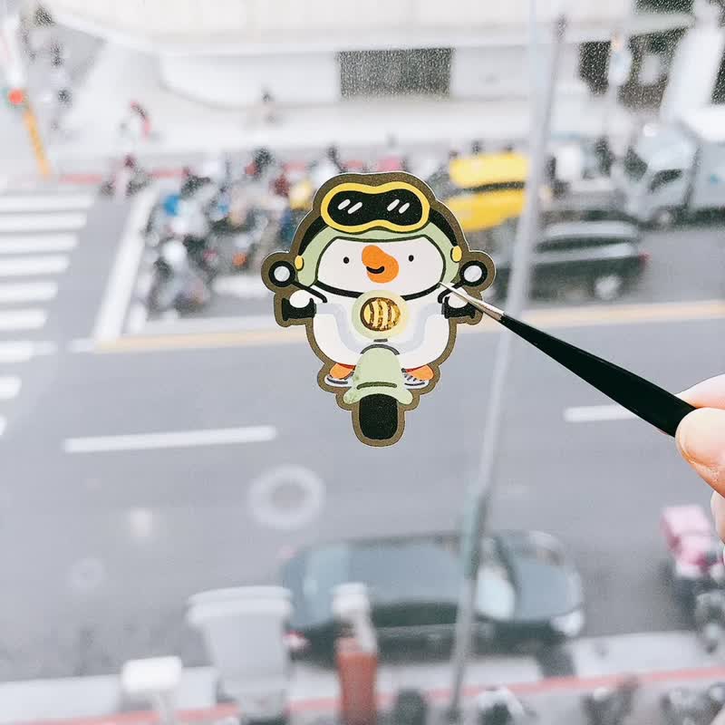 偏心仓库的小鸟/ 7厘米防水贴纸/ 一共4款 - 贴纸 - 纸 