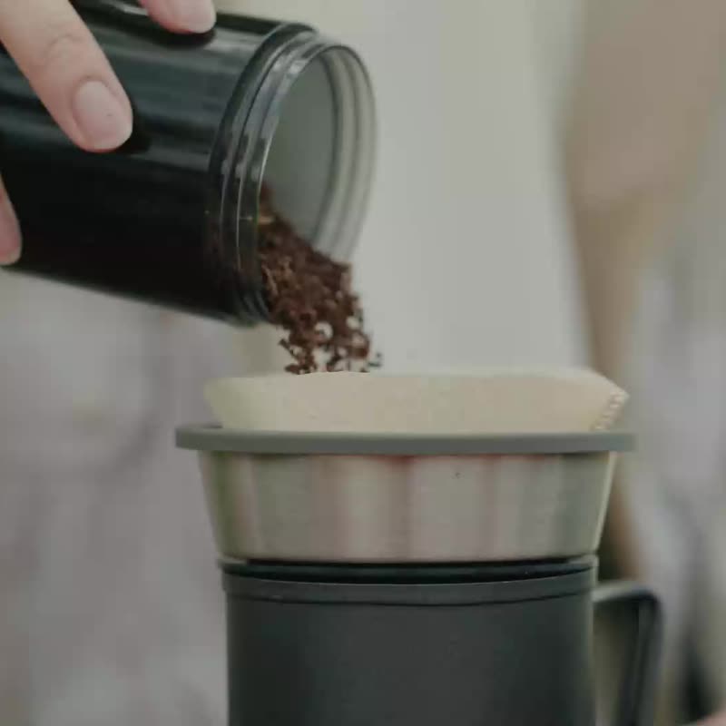 壶嘴组装拆卸轻松容易丨Driver 户外手冲咖啡组 - 咖啡壶/周边 - 不锈钢 银色