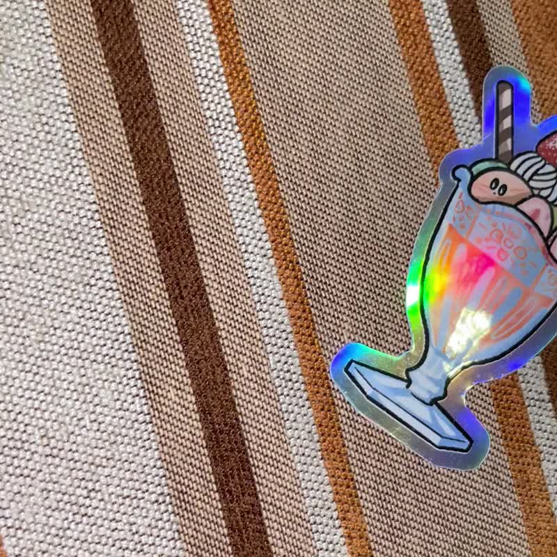 LLCXY 昭和甜点雷射贴纸 - 贴纸 - 纸 