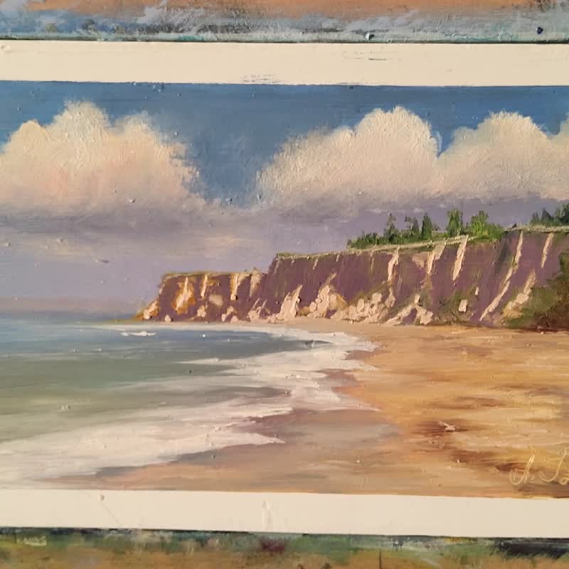 海岩石画海景原创艺术水景墙艺术沿海墙艺术 - 插画/绘画/写字 - 其他金属 
