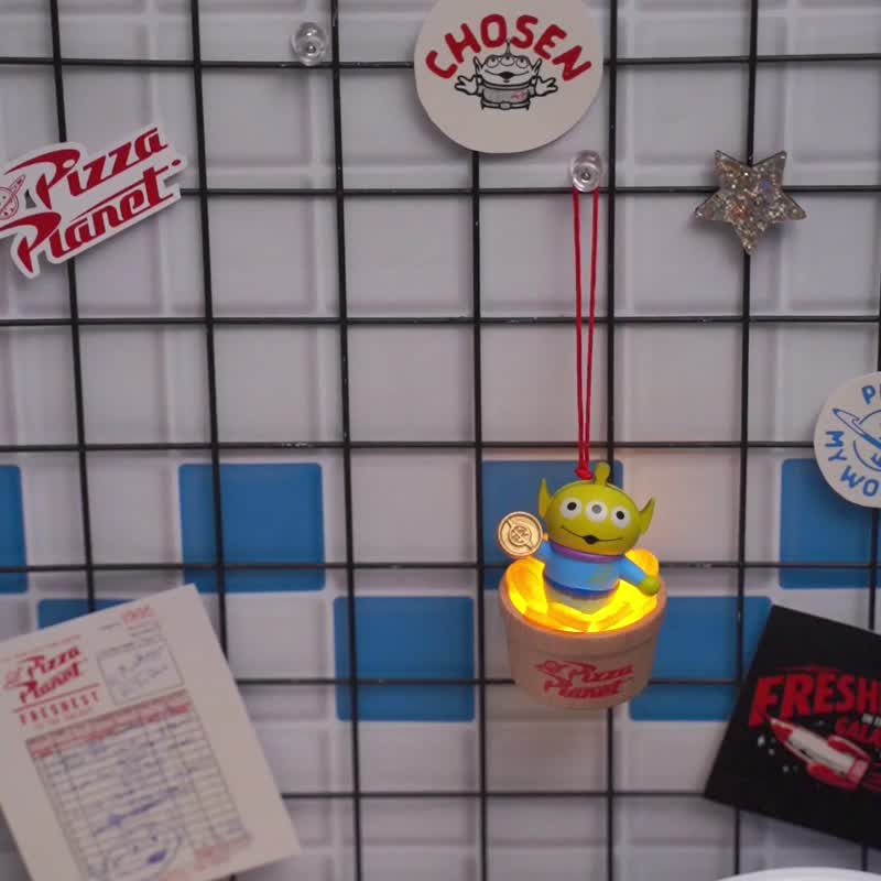 【三眼怪火箭/金币】发光挂饰 吊饰 迪士尼 玩具总动员 - 摆饰 - 木头 多色