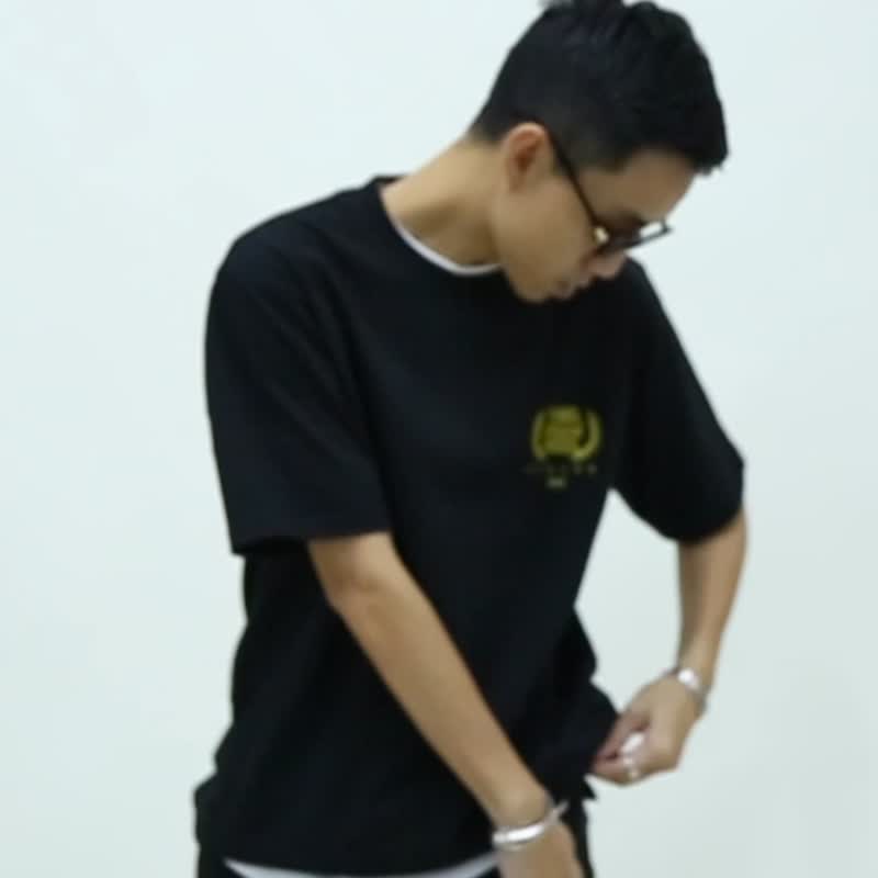 DAKYAM 2024年夏季新款诺贝尔做梦奖印花原创纯棉短袖T恤圆领上衣 - 男装上衣/T 恤 - 棉 
