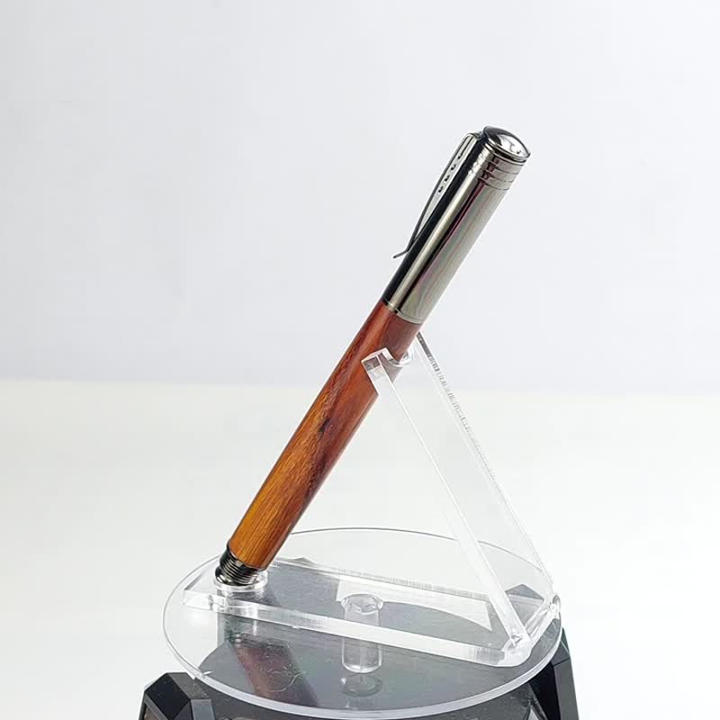 越南红酸枝旋盖钢笔 /手工钢笔/KOBE手工笔 - 钢笔 - 木头 咖啡色