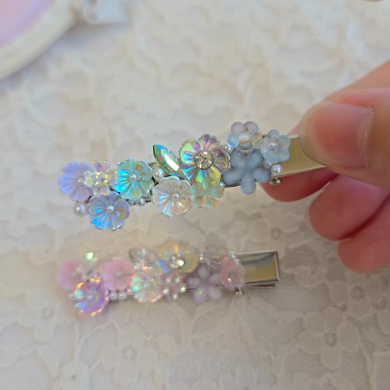 晨曦花语 发夹 原创 手作 送礼 - 发饰 - 其他金属 