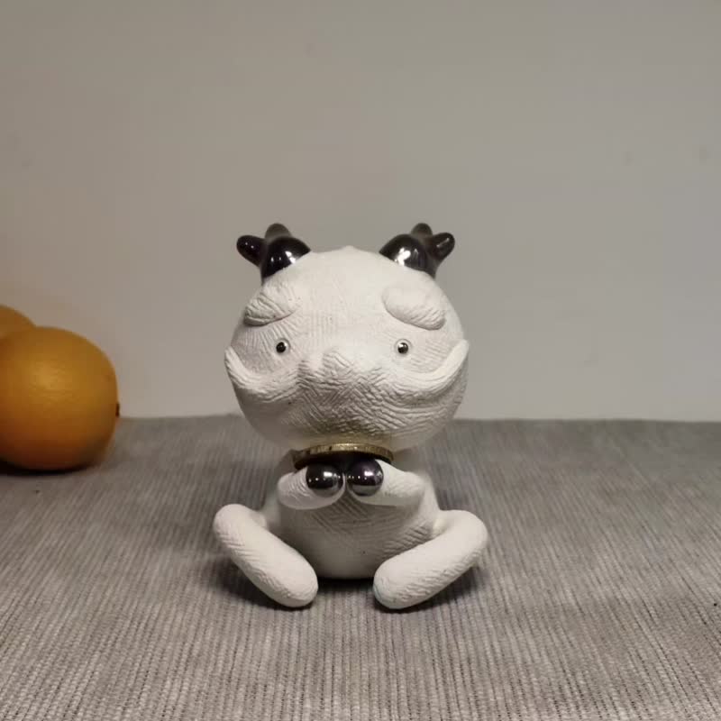 限量版【祈祈龙–珠光蓝】开运陶艺茶宠摆件 - 玩偶/公仔 - 瓷 蓝色