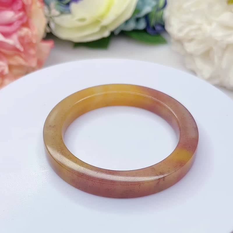No.35 野莓果蜜桃色 手镯 内径 51 mm 小圈口 方镯 佘太翠 手环 - 手链/手环 - 玉石 多色